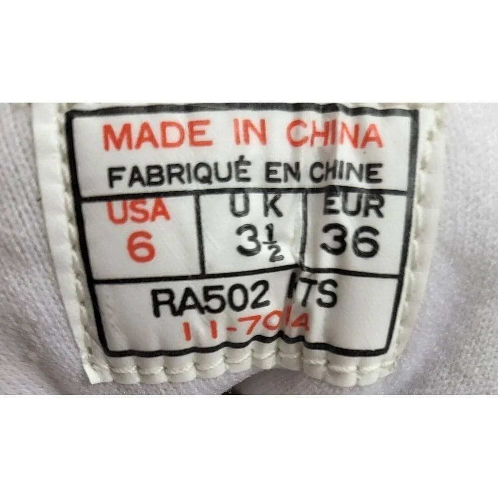 Reebok Walking Shoes Womens 6 White Leather Cushioning Low‎ Top Sneakers Vintage